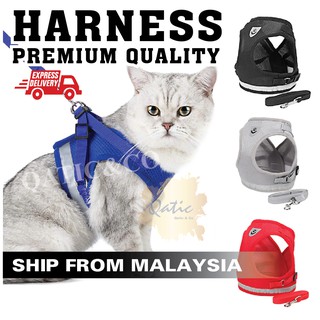Msia Stock Soft Breathable Air Nylon Mesh Cat Dog Pet Cat Harness 