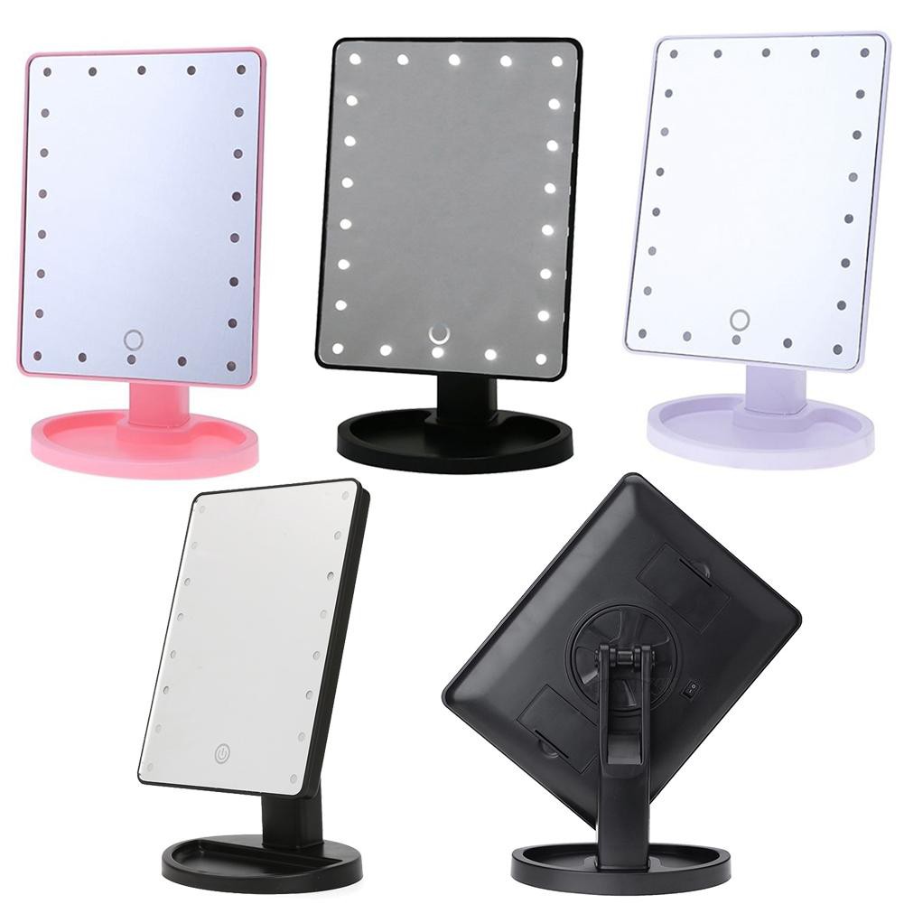 22 Led Touch Screen Makeup Mirror Tabletop Cosmetic Vanity Light