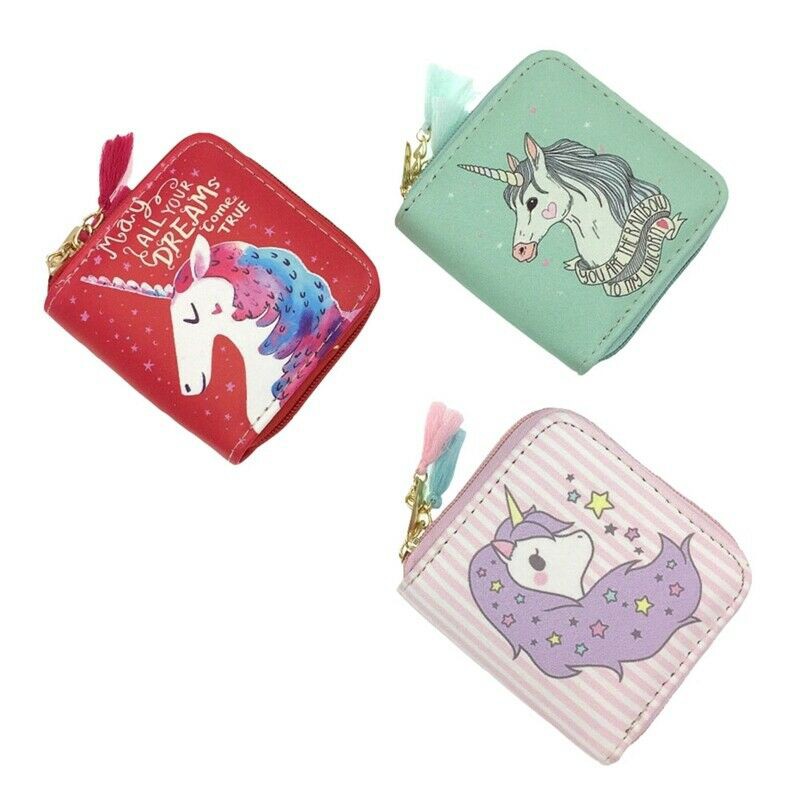 My Little Pony Kids Wallet Girls Toddlers Coin Zip Pocket Photo Holder