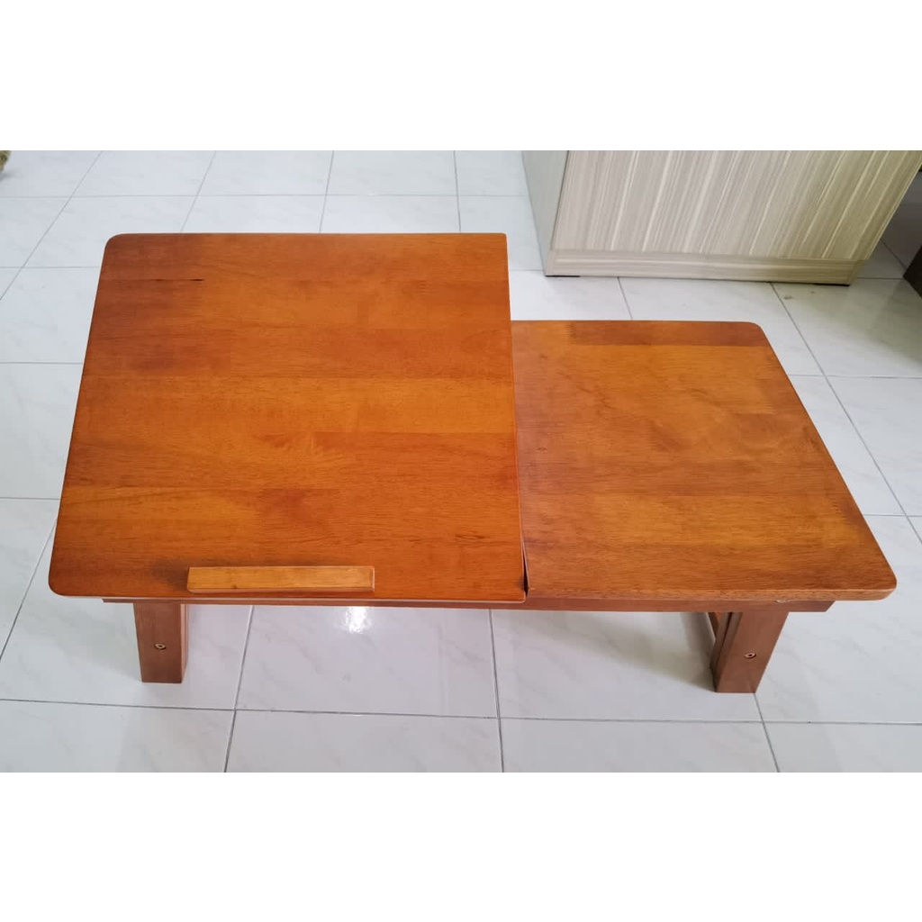 Solid Wood Study Table Bed Table Waterproof Small Table Desk Personal Desk Adjustable Meja Lipat