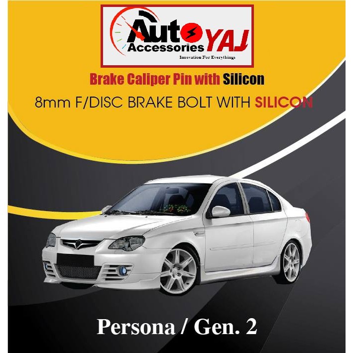 CALIPER PIN COMES WITH SILICONE BUSH: PROTON PERSONA/GEN2 