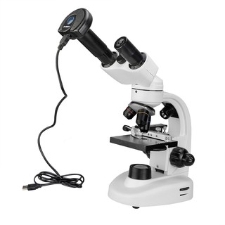 Svbony SV601 Kit di Microscopio Biologico,Microscopio Digitale Composto con Oculare Elettronico SV305 2 MP 40X-1600X per Biologia Entusiasmo
