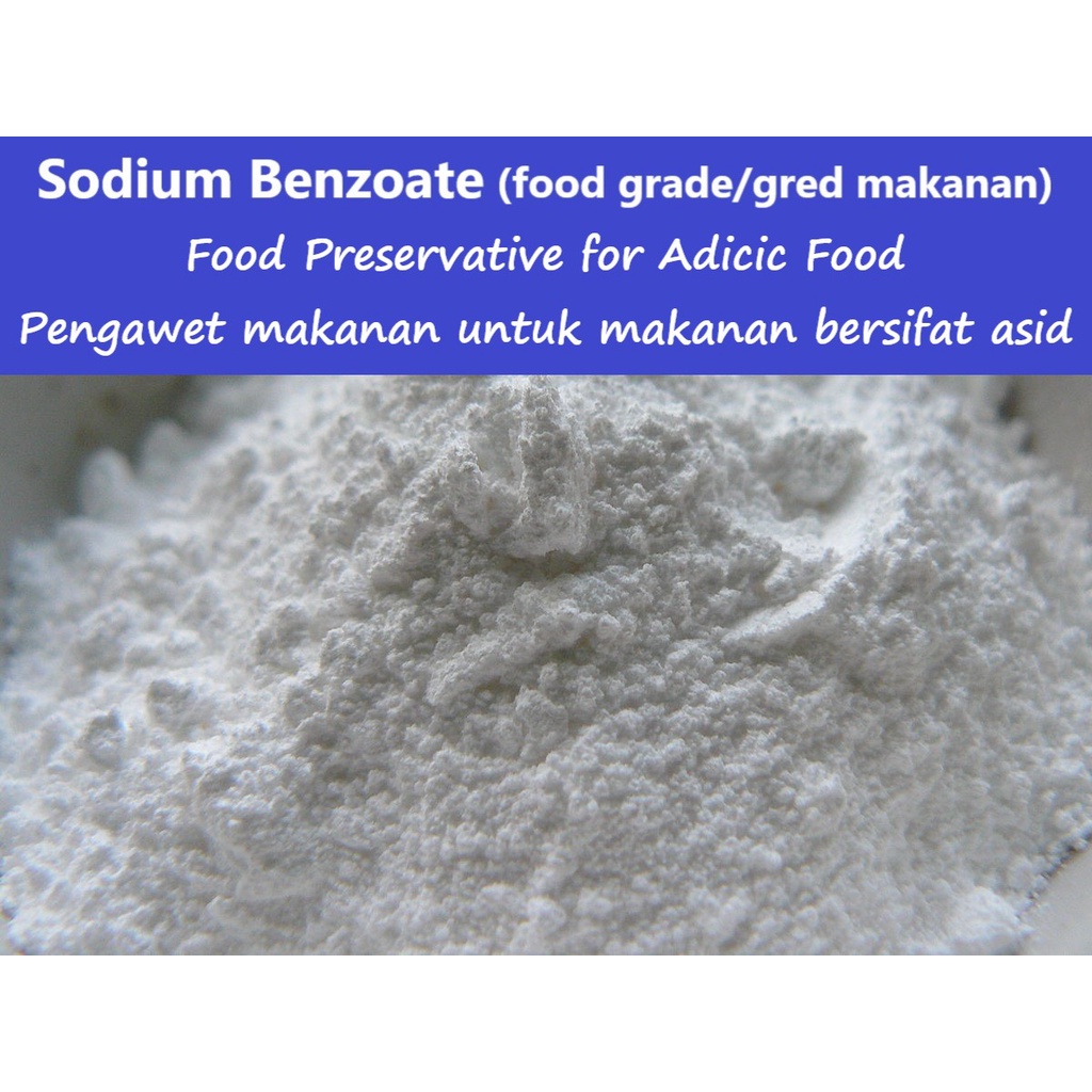 200g Sodium Benzoate Bp Bahan Pengawet Makanan Gred Bagus Food Preservative Premium Grade Shopee Malaysia