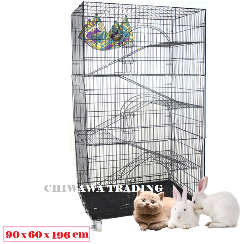 CG3【90 x 60 x 196cm】Pet Dog Cat Rabbit Cage Crate House Home / Rumah Haiwan Anjing Kucing Sangkar