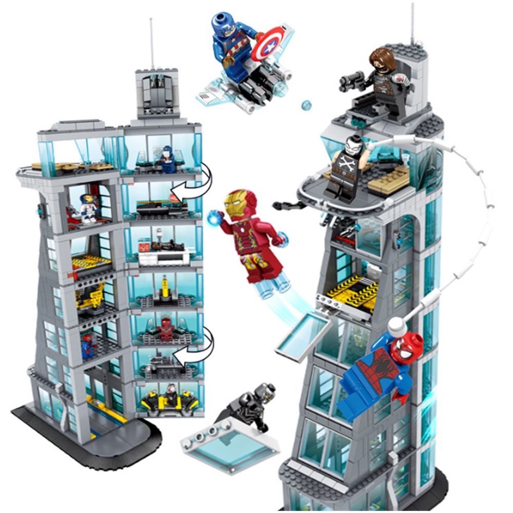 avengers tower playset