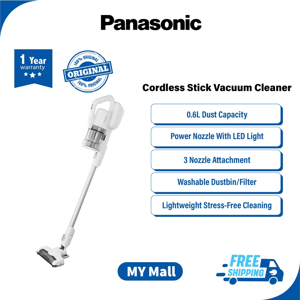 PANASONIC MCSBV01 CORDLESS STICK VACUUM CLEANER Cordless Vacuum Cleaner Handheld MCSBV01W147