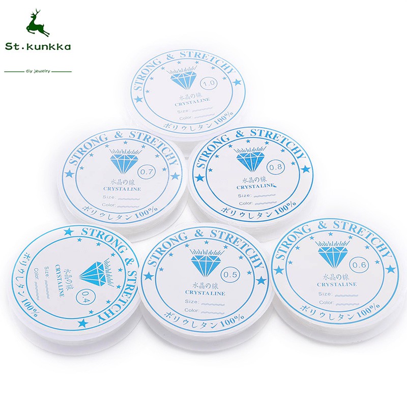 St.kunkka Stretch Thread Crystal Elastic Beading Cord Wire For DIY Necklace & Bracelet Jewelry Making