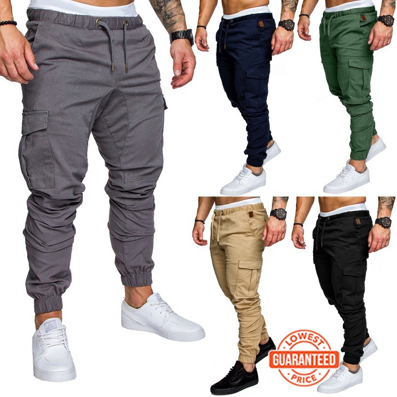 elastic joggers mens