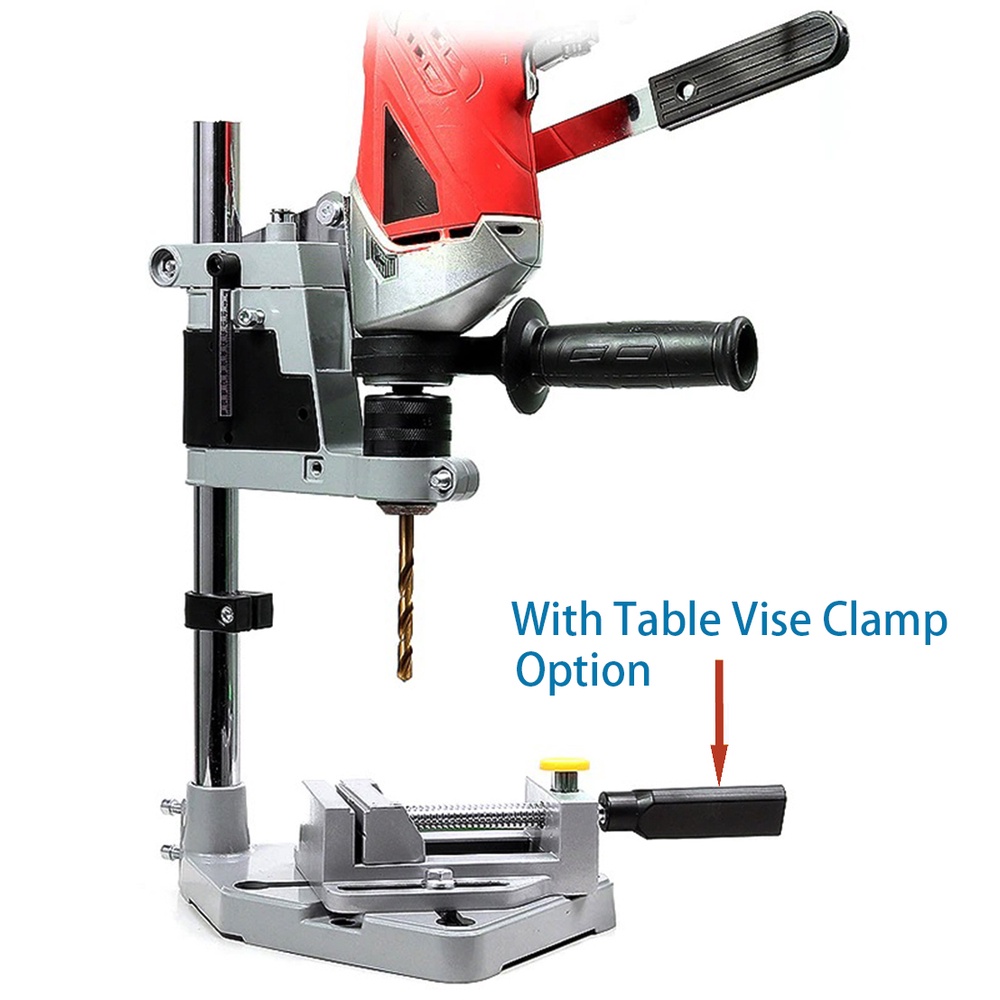 Electric Drill Stand with 40mm Working Depth for Drilling Machine with Table Vise Clamp Option