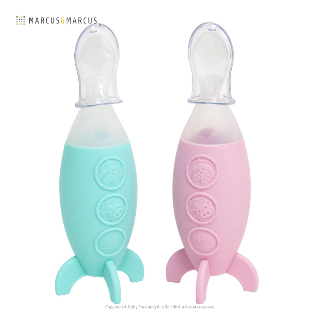 Marcus & Marcus Baby Feeding Spoon Dispenser With Storage Cap 6months+