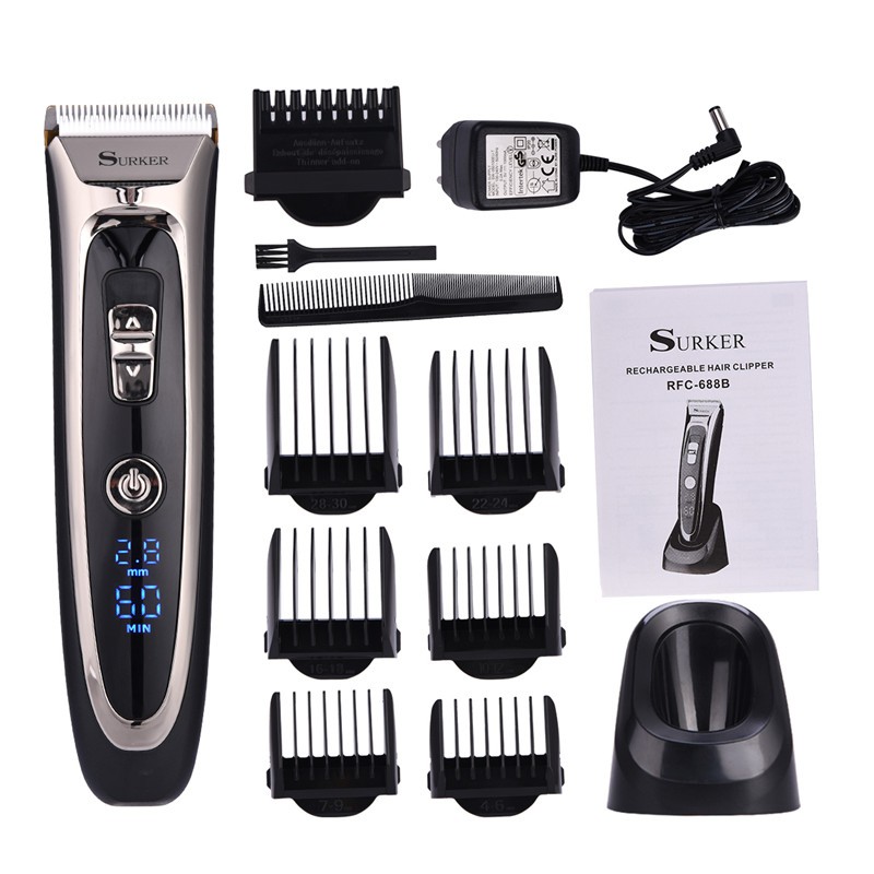 Men S Hair Clipper Cutting Machine Lcd Children Electric Hair