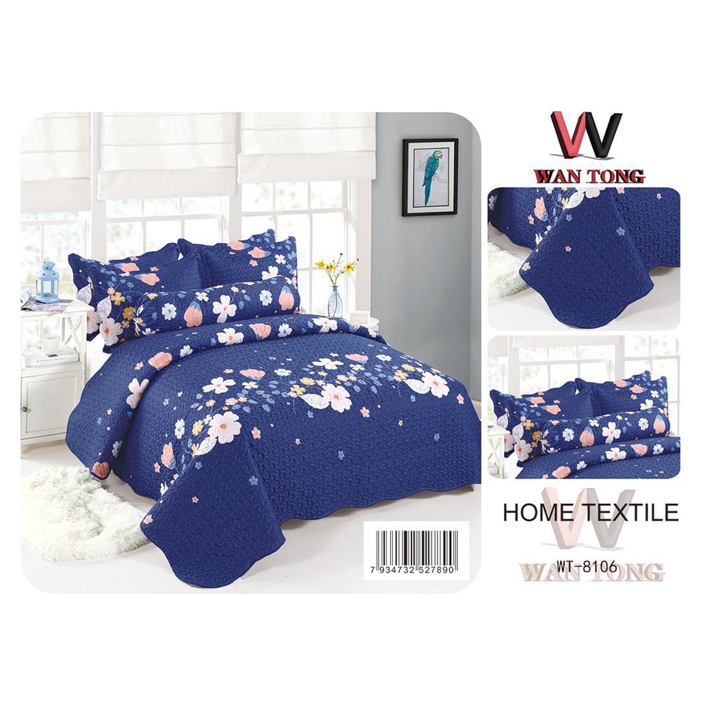 Cadar Patchwork Super Queen 7 In 1 By Wan Tong Ready Stock Shopee Malaysia