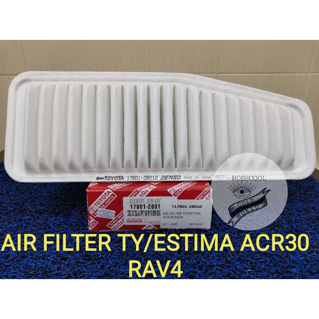 ORIGINAL TOYOTA ESTIMA ACR30/RAV4/ALPHARD ANH10 AIR FILTER | Shopee ...