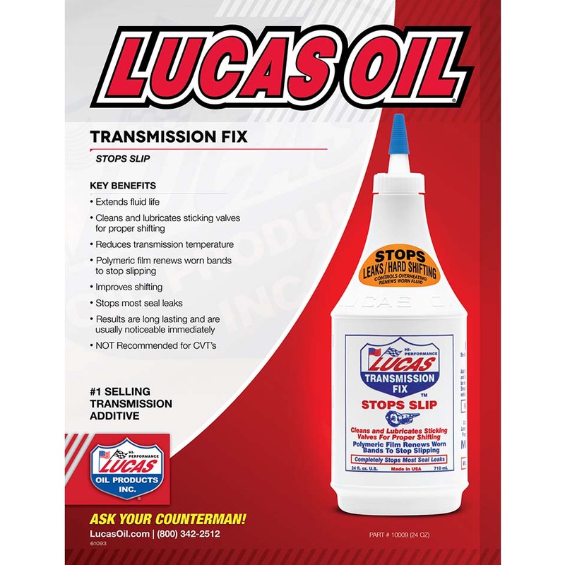 [FREE GIFT] Lucas Oil 100 Genuine USA Transmission Fix Stop Slip