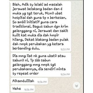 Krim Daun Gelenggang 20g panau, kudis, kurap, ruam dan 