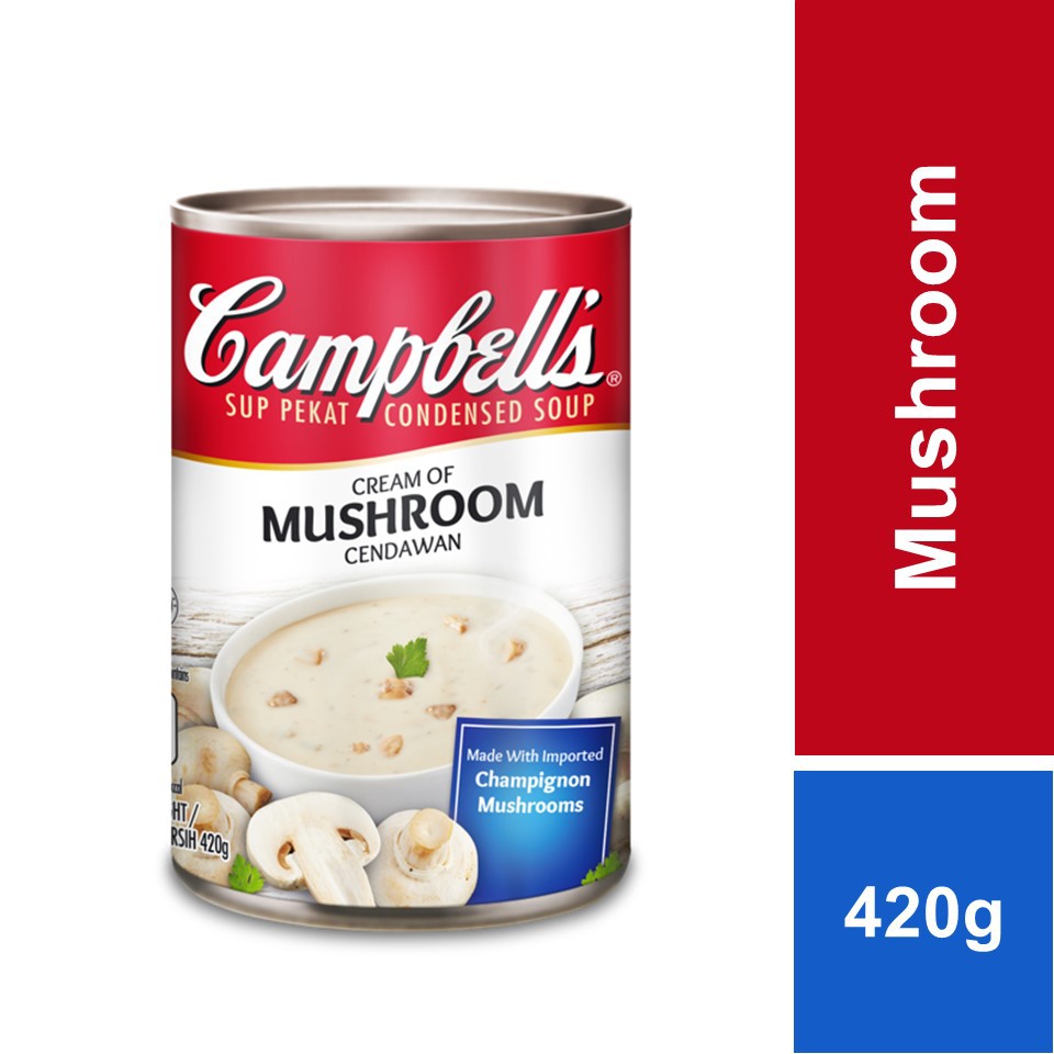 Campbell S Cream Of Mushroom Condensed Soup 420g Shopee Malaysia