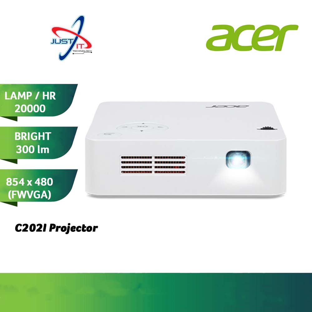 Acer C202I DLP LED FWVGA 300LM Assb Projector Shopee Malaysia
