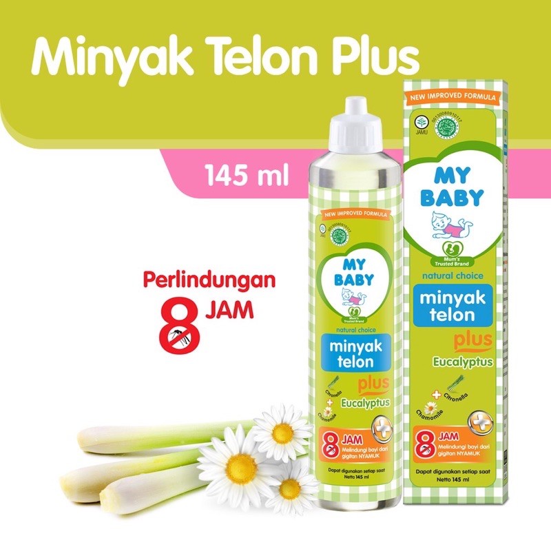 150ml My Baby Telon Oil Plus 8 Hours 145 Ml Anti Mosquito Replacement Exp Okt 2022 New Packaging Shopee Malaysia