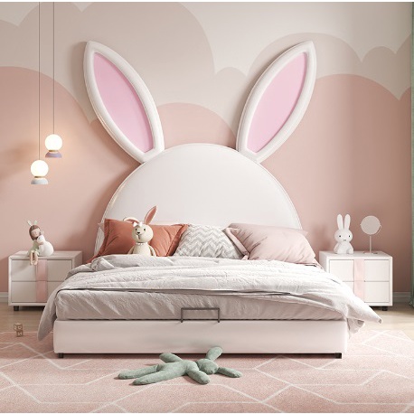 180*200cm pink children RABBIT ARNAB bed girl cute bedroom perempuan ...