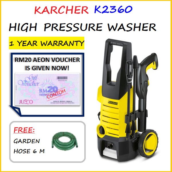 Karcher K2 360 High Pressure Washer 120 Bar Shopee Malaysia