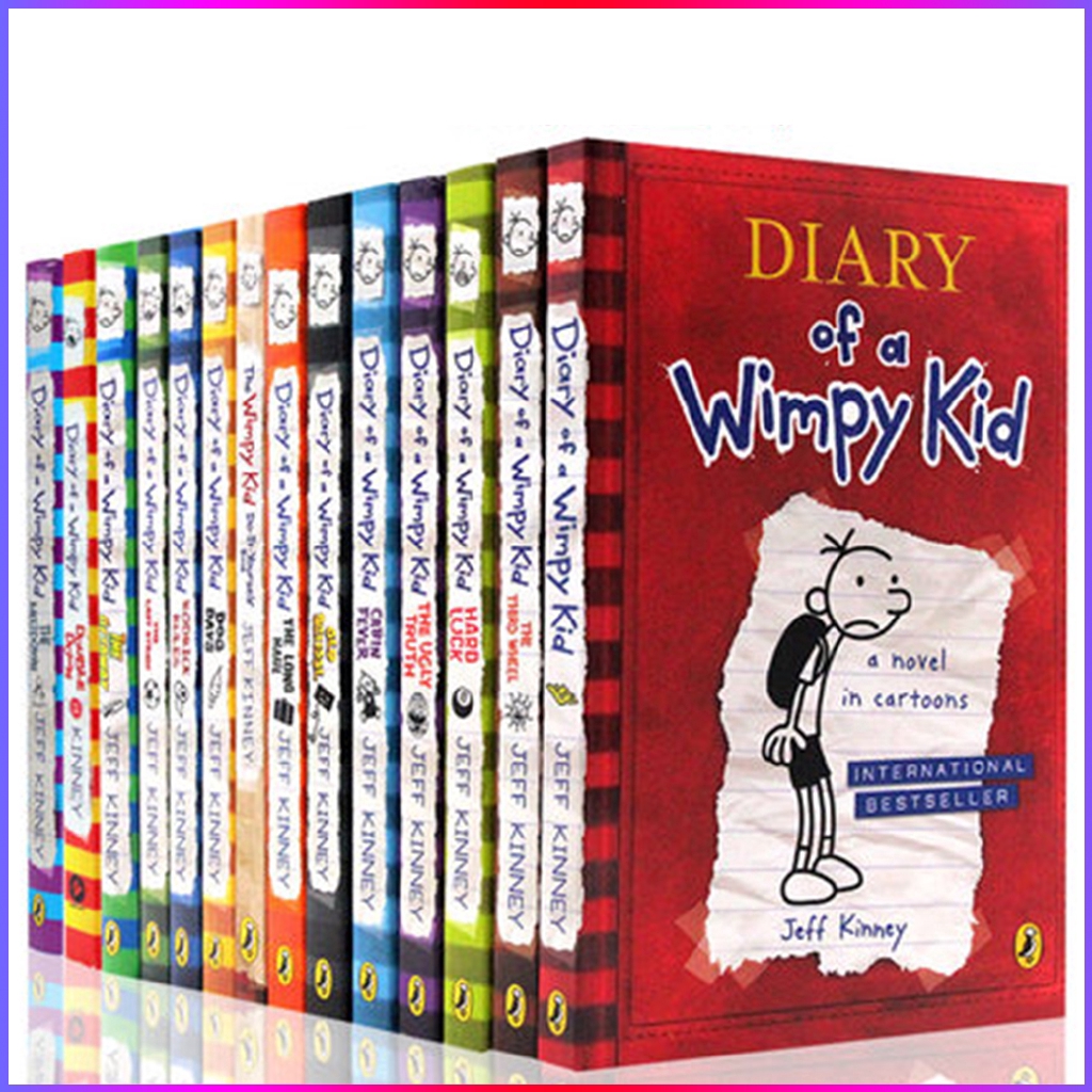 Original English books Diary of a Wimpy Kid 1-13 Series of ...