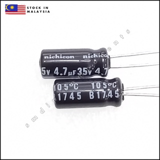 Nichicon, 4.7uF 35V 105°C, Radial Capacitor, 5mm x 11mm