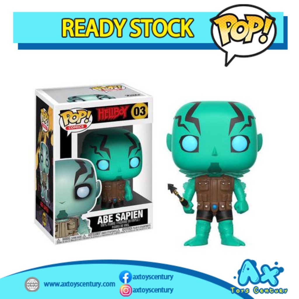 Funko Pop! Comics: Hellboy - Abe Sapien #03 100% Genuine