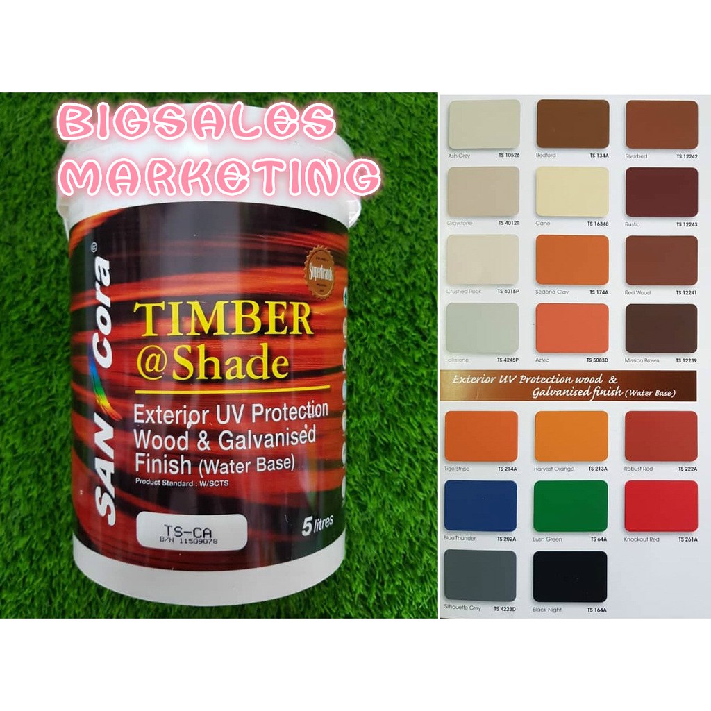 5 Litre SANCORA Timber Shade UV Protection/Wood Lacquer/Wood Shellac