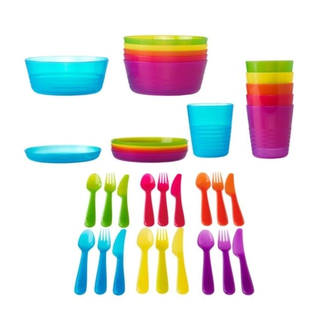 Set 36pcs Pinggan Mangkuk Cawan.sudu Garfu Pisau Ikea 