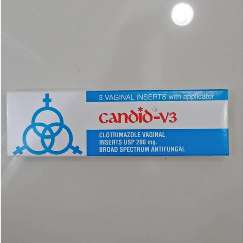 Local Stock Candid V3 Clotrimazole Vaginal Inserts Usp 200mg Broad Spectrum Antifungal Shopee Malaysia