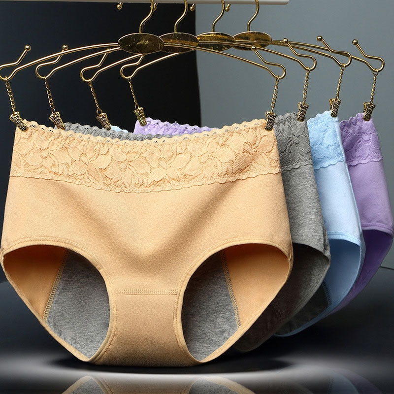 Cotton Menstrual Panties Period Panties Women Underwear Ladies Lengthen