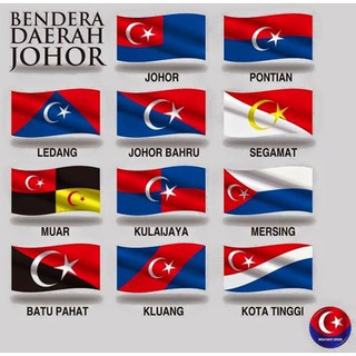 (Cotton) Bendera Johor Daerah Flag