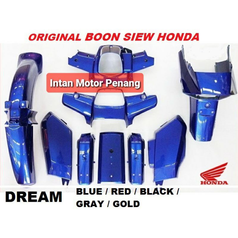 EX5 DREAM 2 COVER SET 100% ORIGINAL BOON SIEW HONDA ( BSH ) BLACK 