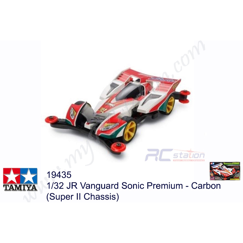 Direct From Japan]TAMIYA Full Cowl Mini 4WD Series No.35 Vanguard Sonic Premier  Carbon Super Ii Chassis) 19435 I.1126008369