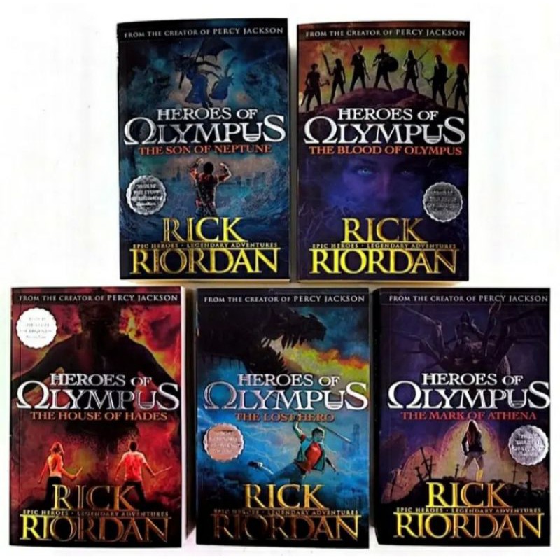 (5 Books) Heroes Of Olympus Novel Story Books (New Ready Stock ...