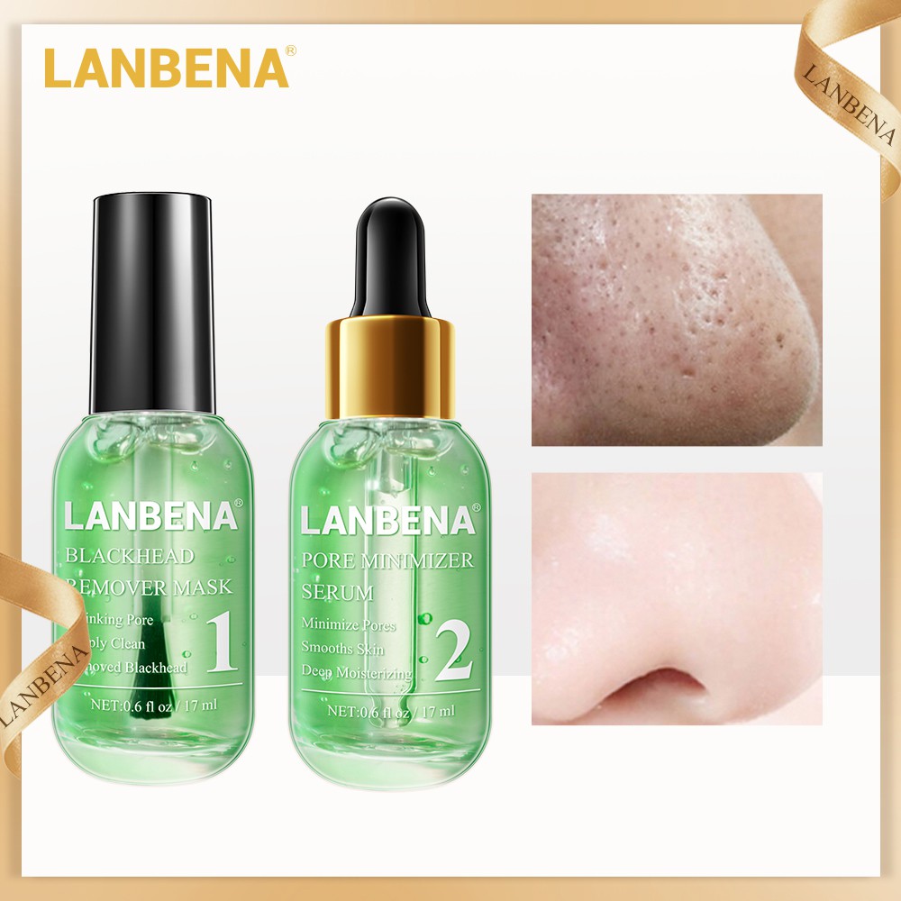 LANBENA Green Tea Blackhead Remover Nose Mask Pore Strip Peeling Acne