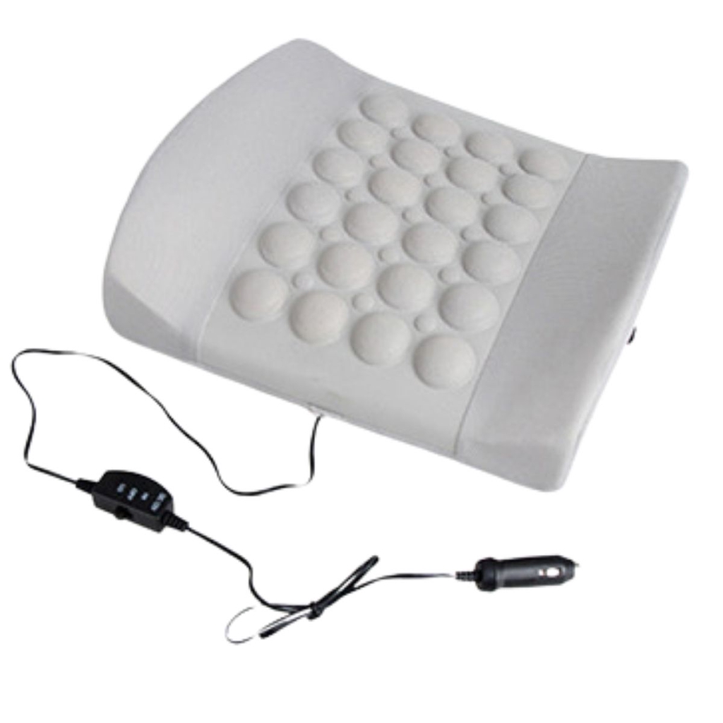 Lumbar Electric Massage Car Pillow Cushion Vibration Health Care Lumbar Car Cushion Support Mesin Urut Tulang Belakang