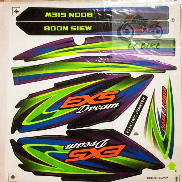  EX5  DREAM  10 BODY STICKER STRIPE Strike  Shopee Malaysia