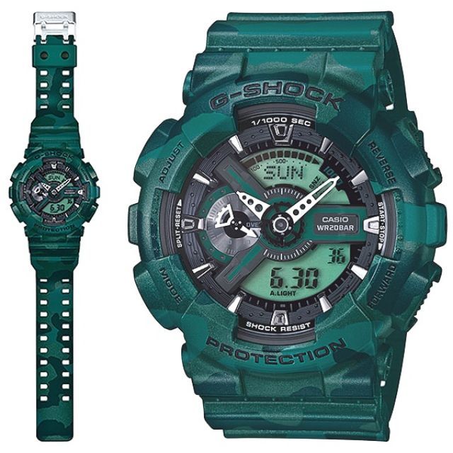 g shock dark green