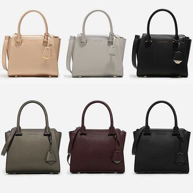Charles & Keith Small Structured City Bag | Shopee Malaysia