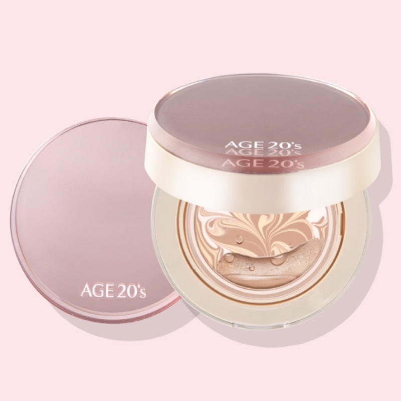 AGE 20s Perfect Glass Essence Cover Pack 12.5g + Refill 2 Options Foundation korean k beauty skin face makeup