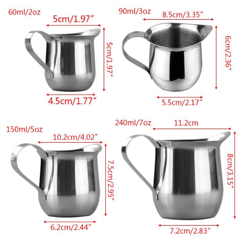 Stainless Steel Milk Coffee Latte Frothing Art Jug Pitcher Mug Cup ...