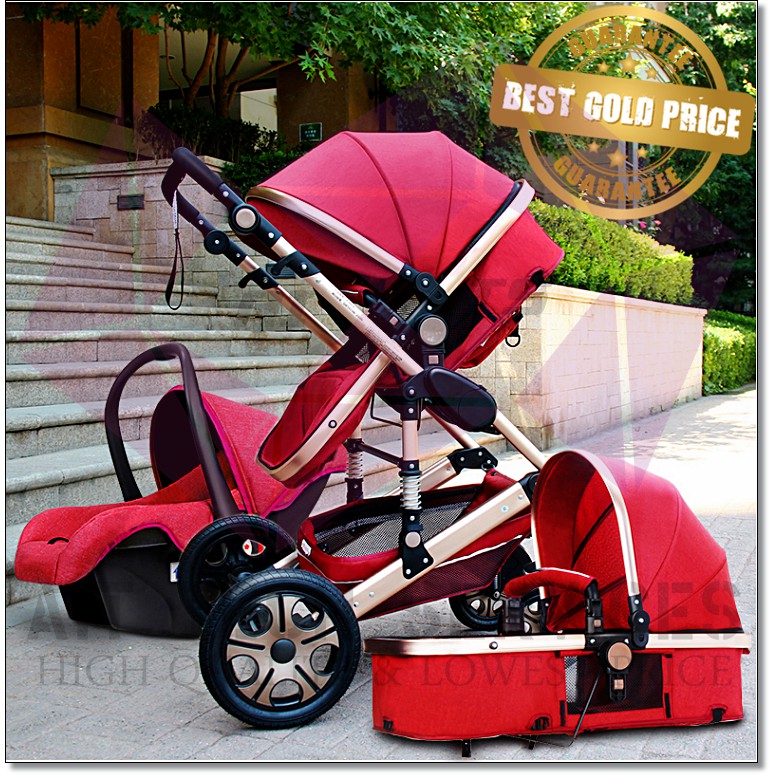 3 in 1 baby stroller car seat