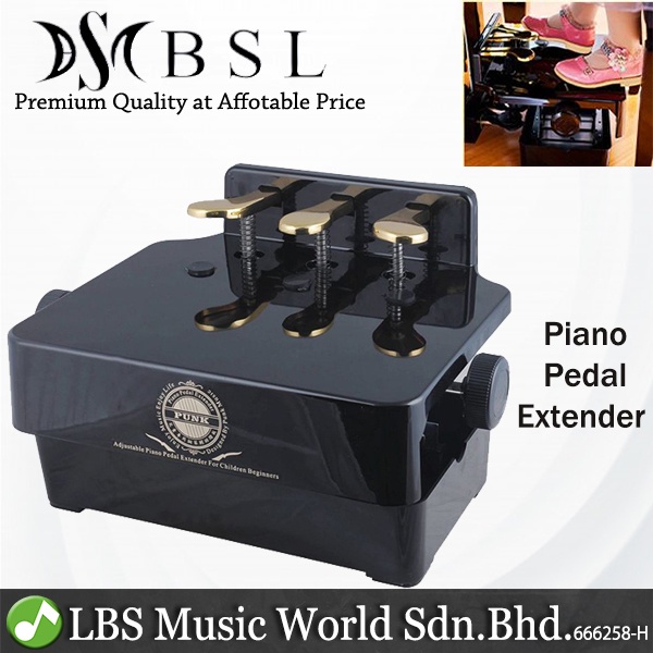 BSL Punk Height Adjustable Piano Foot Pedal Extender Bench For Kid