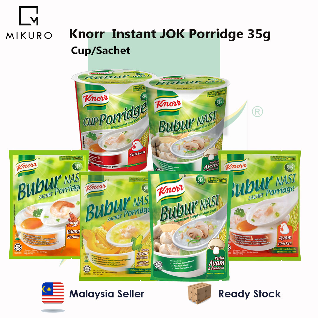 Knorr Instant Jok Porridge 35g Cupsachet Shopee Malaysia 2112