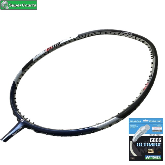 Apacs Lethal 10【siap pasang tali 4 knot】Yonex BG66 Ultimax (Original