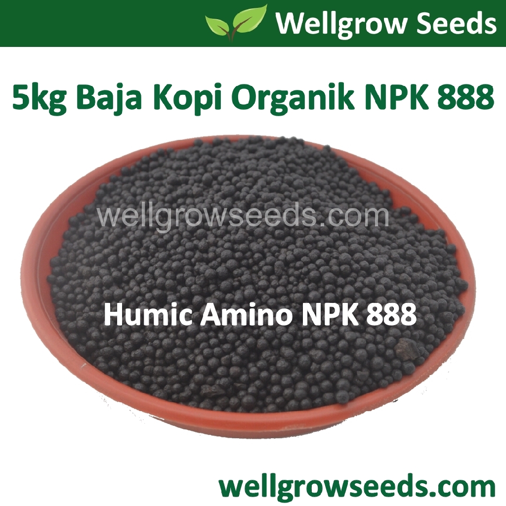 5kg Humic Amino / Baja Kopi Organik NPK 888 || Organic Fertilizer NPK 888 || 有机肥 888