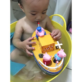 peppa pig grandpa's boat bath toy