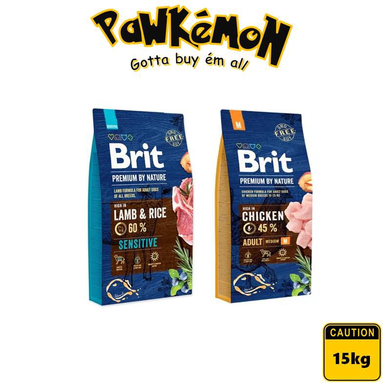 Brit Premium By Nature Dog Food 15kg (Brit Premium Chicken M Size