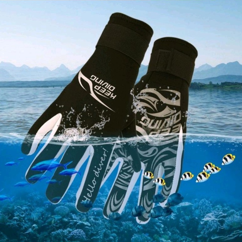 KEEP DIVING 2mm Neoprene Diving Swimming Snorkeling Glove Warm Non-slip